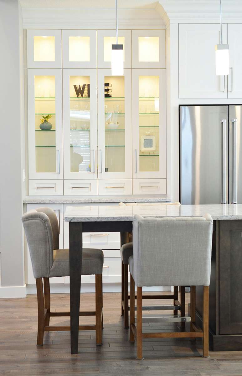 modern kitchen with handmade cabinetry