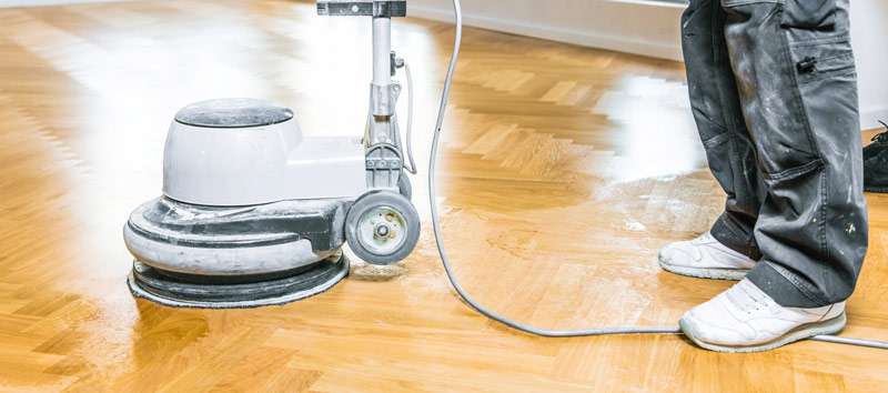 Herringbone floor sanding and refinishing