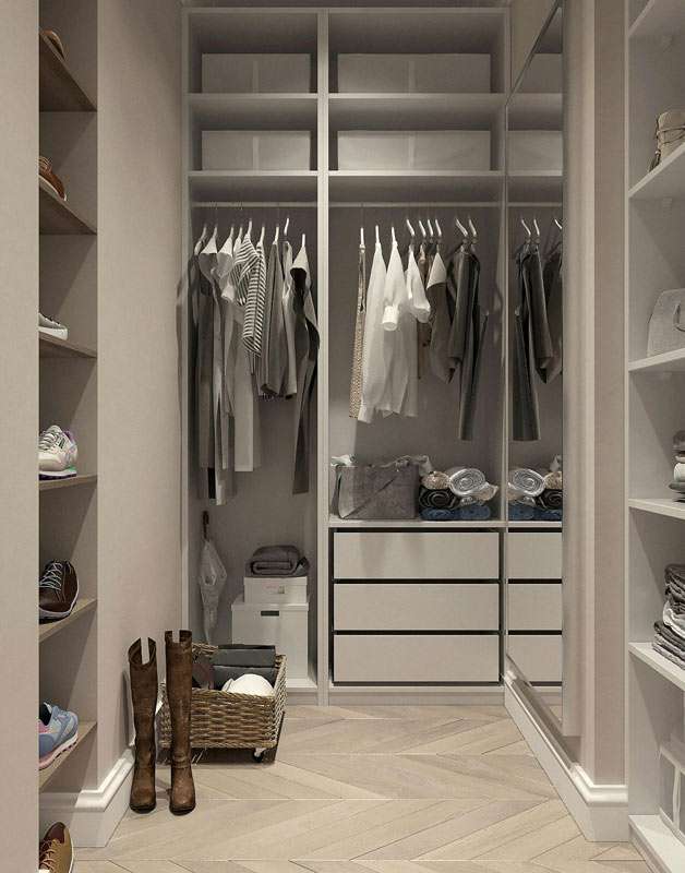 bespoke made-to-measure walk-in wardrobe