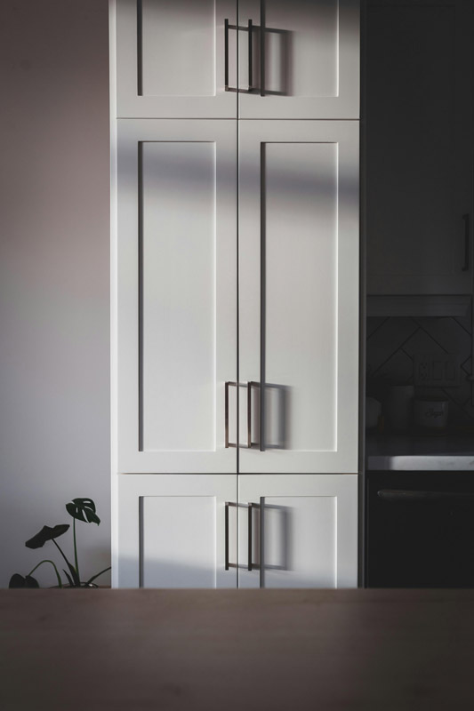 boiler cupboard in kitchen