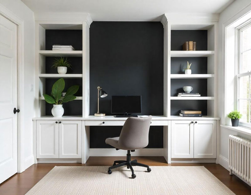 modern home office carpentry