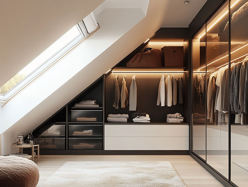 fitted loft wardrobes