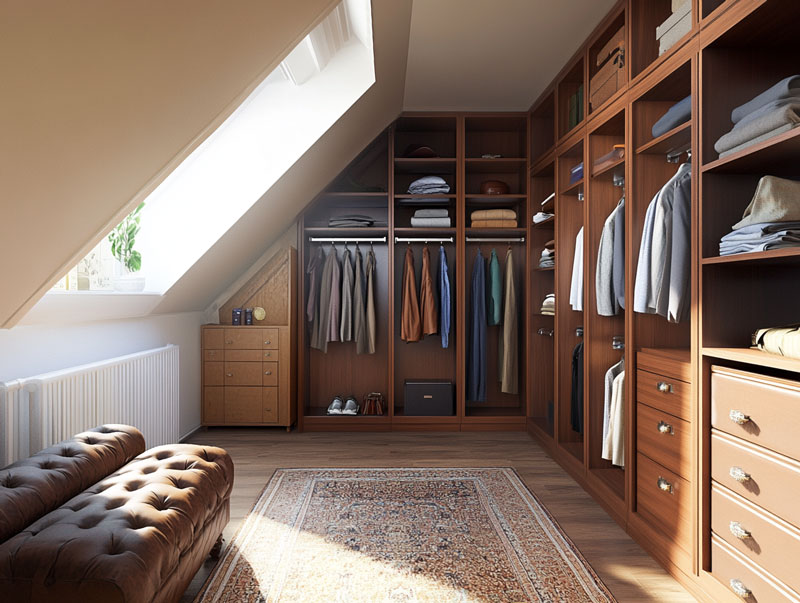 loft room fitted wardrobes