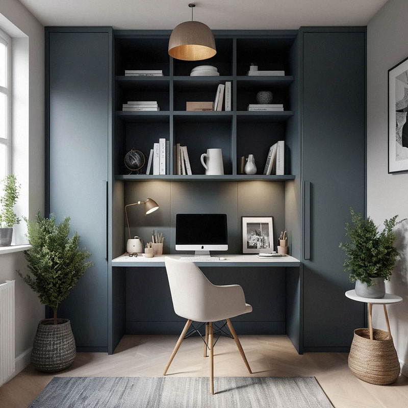 small fitted home office furniture