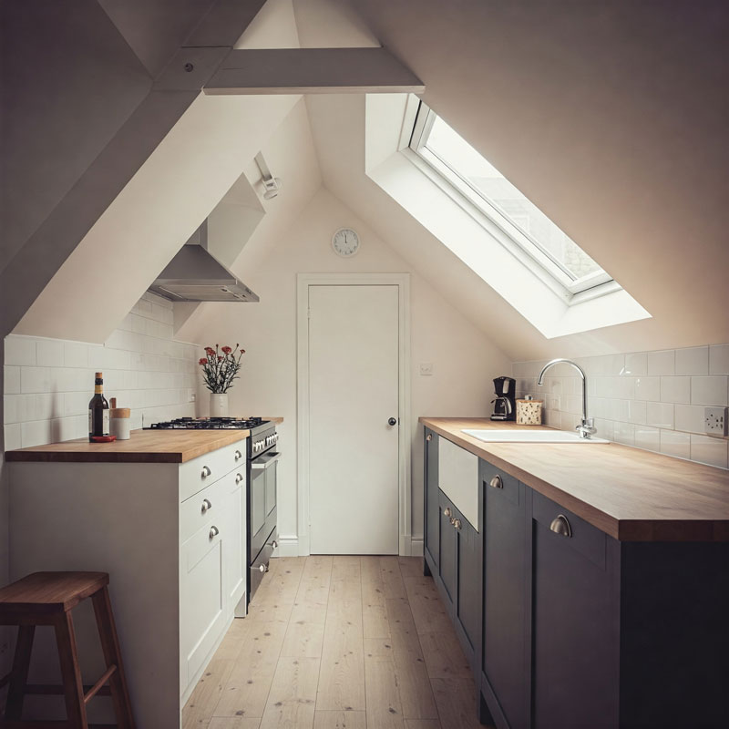 small loft kitchen