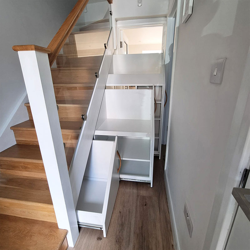 under stairs storage drawers