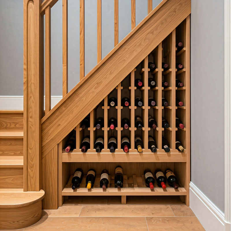 under stairs wine cellar