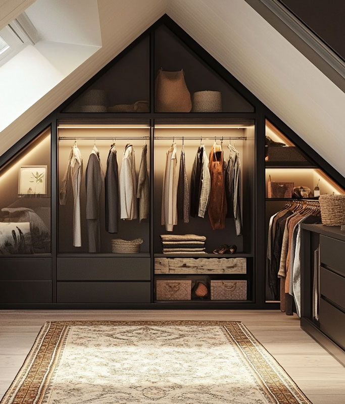 walk in wardrobe loft conversion