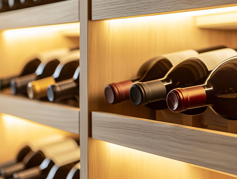 wine racks under staircases