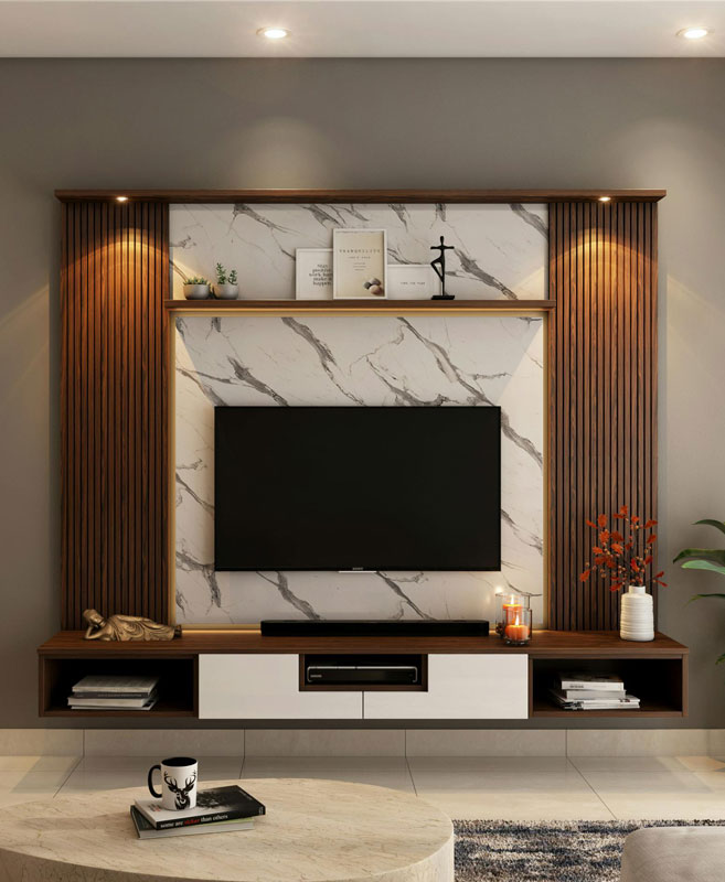 floating tv stand entertainment center