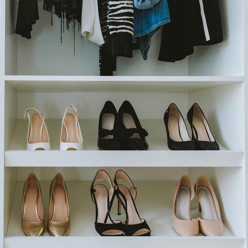 inside wardrobe shoe rack