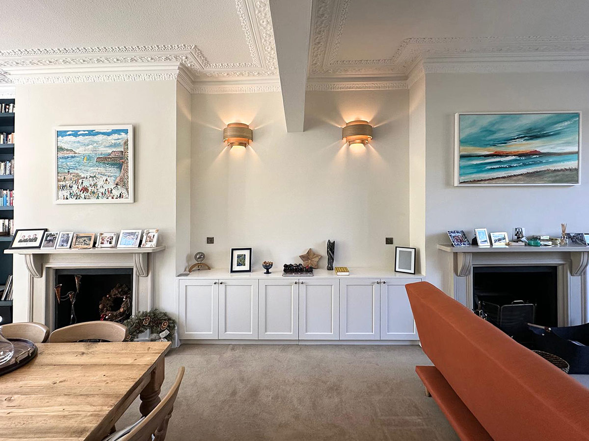 alcove cupboards and shelves