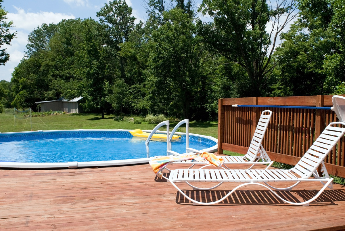 Swimming Pool Deck for Above Ground Pools