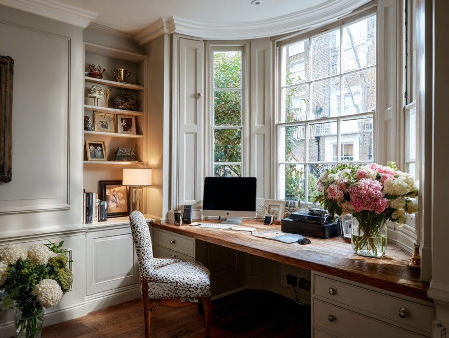 bay window office desk