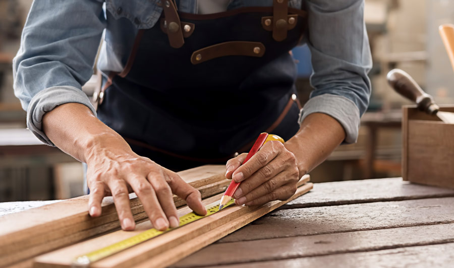 carpenter making a desk