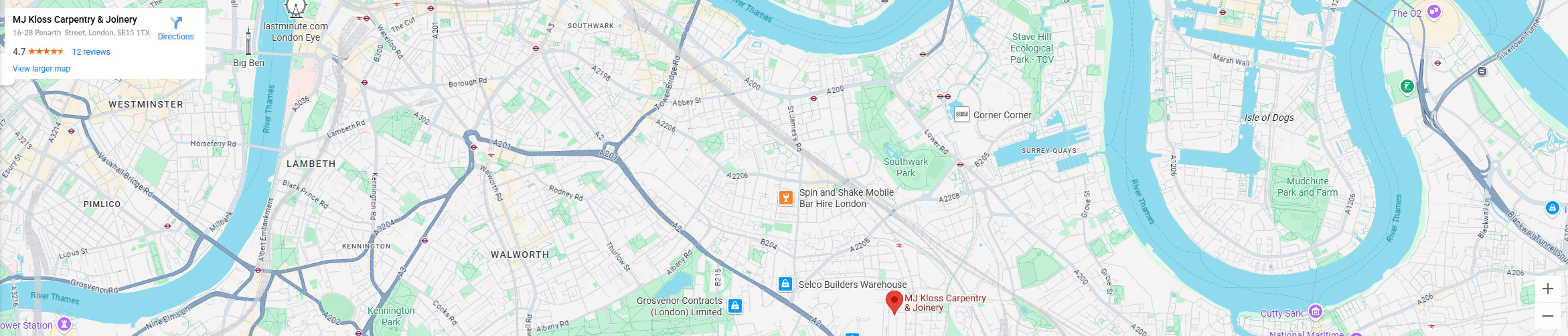 mjkloss carpentry joinery london google profile map