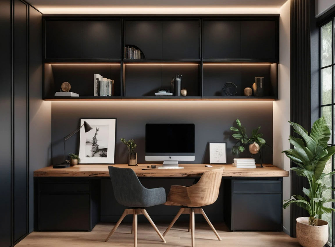 bespoke built-in desk