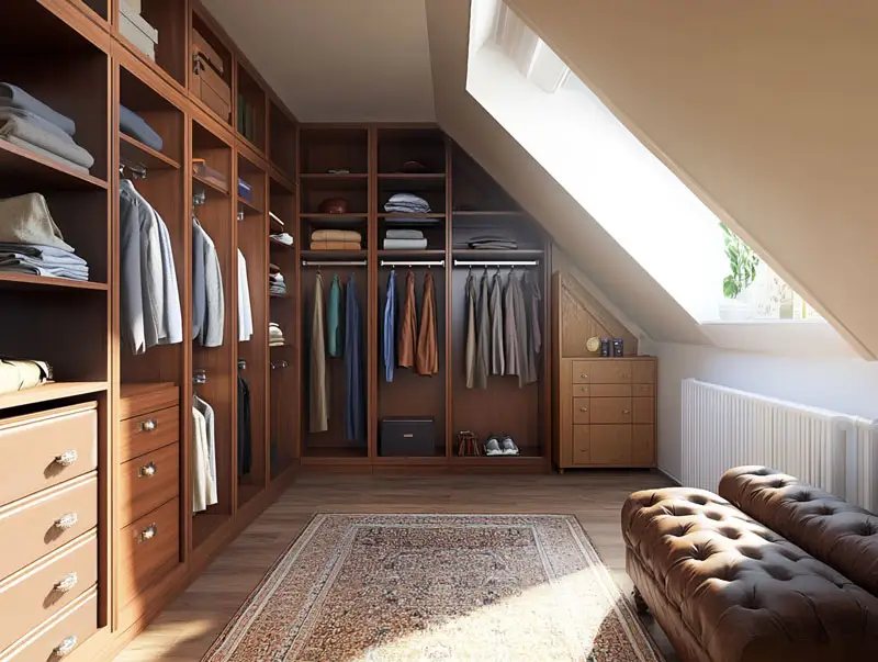 sloped ceiling wardrobe ideas