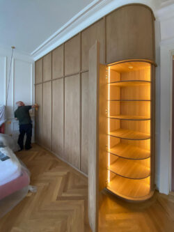 Curved Bedroom Fitted Wardrobe