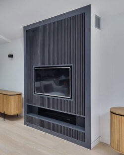 media wall with fireplace London