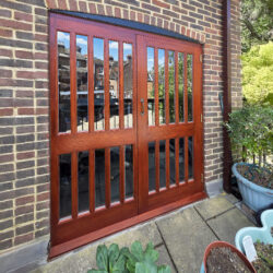 Glazed Timber Double Doors