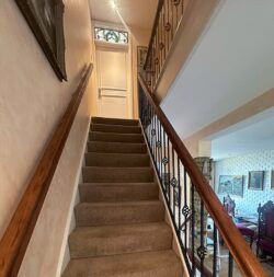 stair banister installation